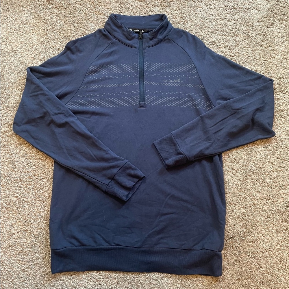 Travis Mathew - Gulf Shores 1/4 zip navy pullover. Size small